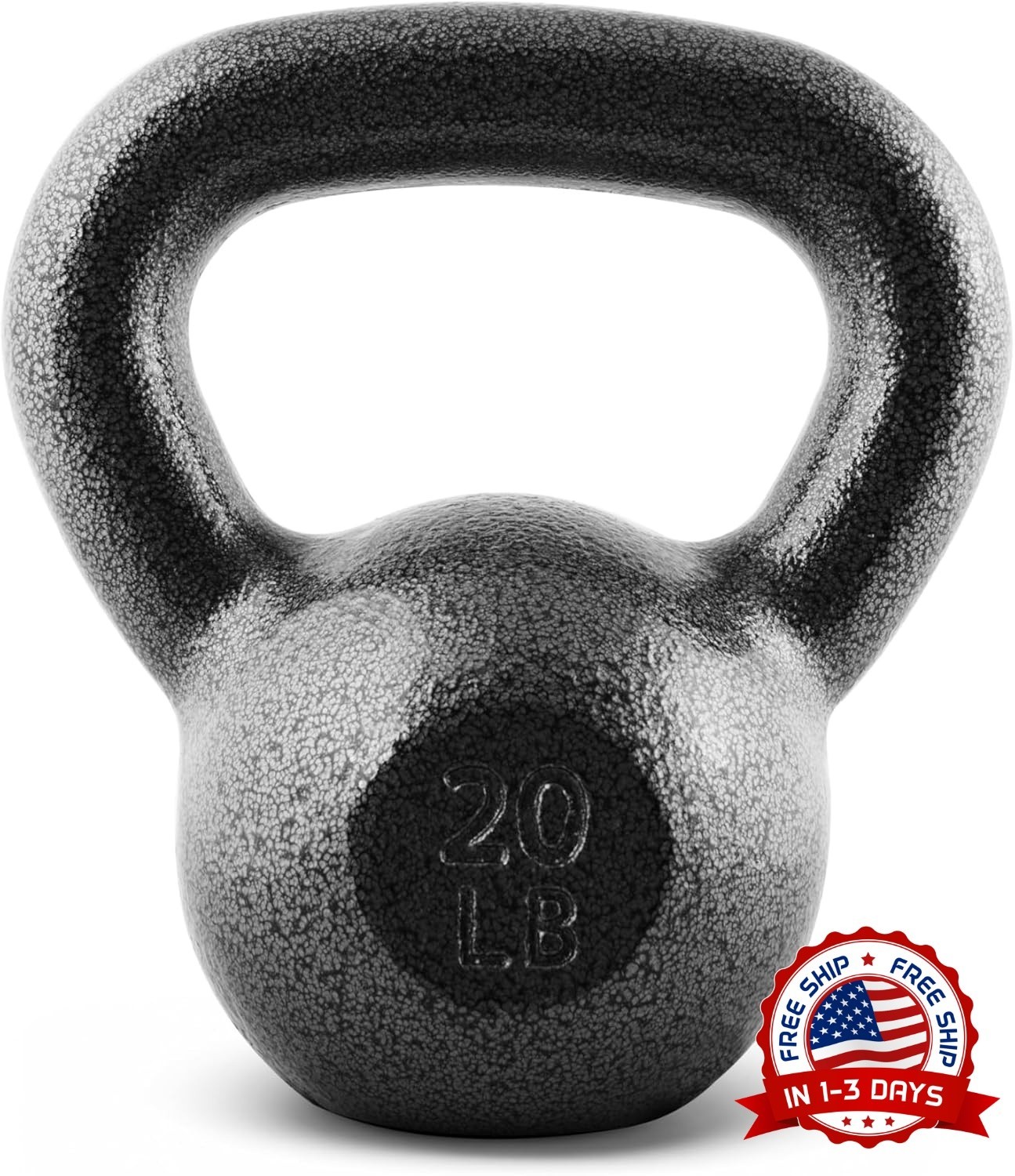 Pesa rusa de hierro fundido, individual, 20 libras, 7.48"L x 4.53"W x 8.07"H NEW