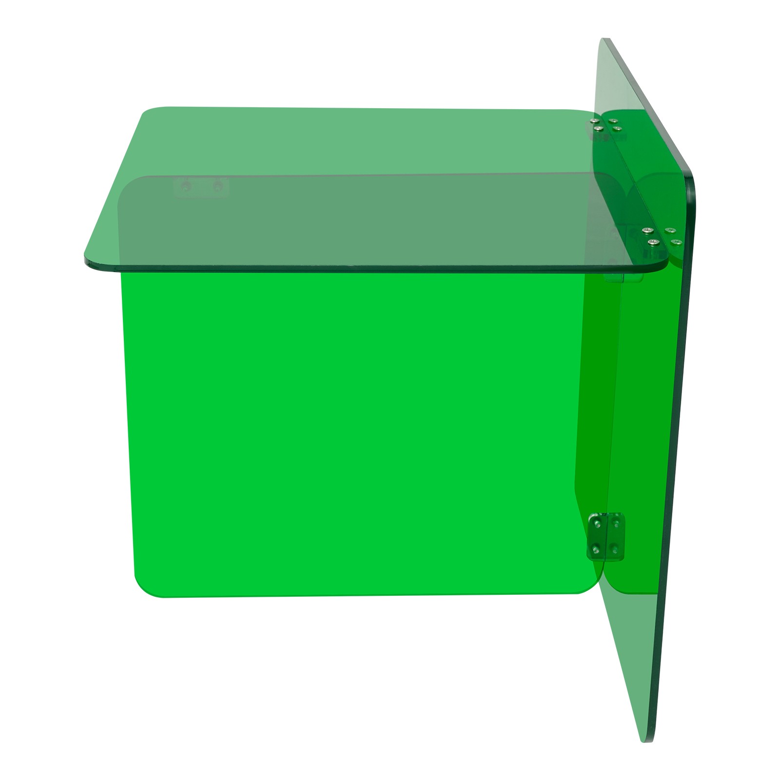 Free Standing End Table, Acrylic Side Table, Bedside Table Max Load 44.09lbs USA