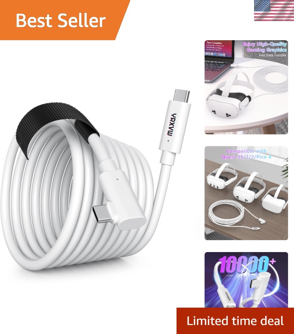 Enhanced 16FT Link Cable for Meta/Oculus/PICO - Fast Charging & Low Latency Play