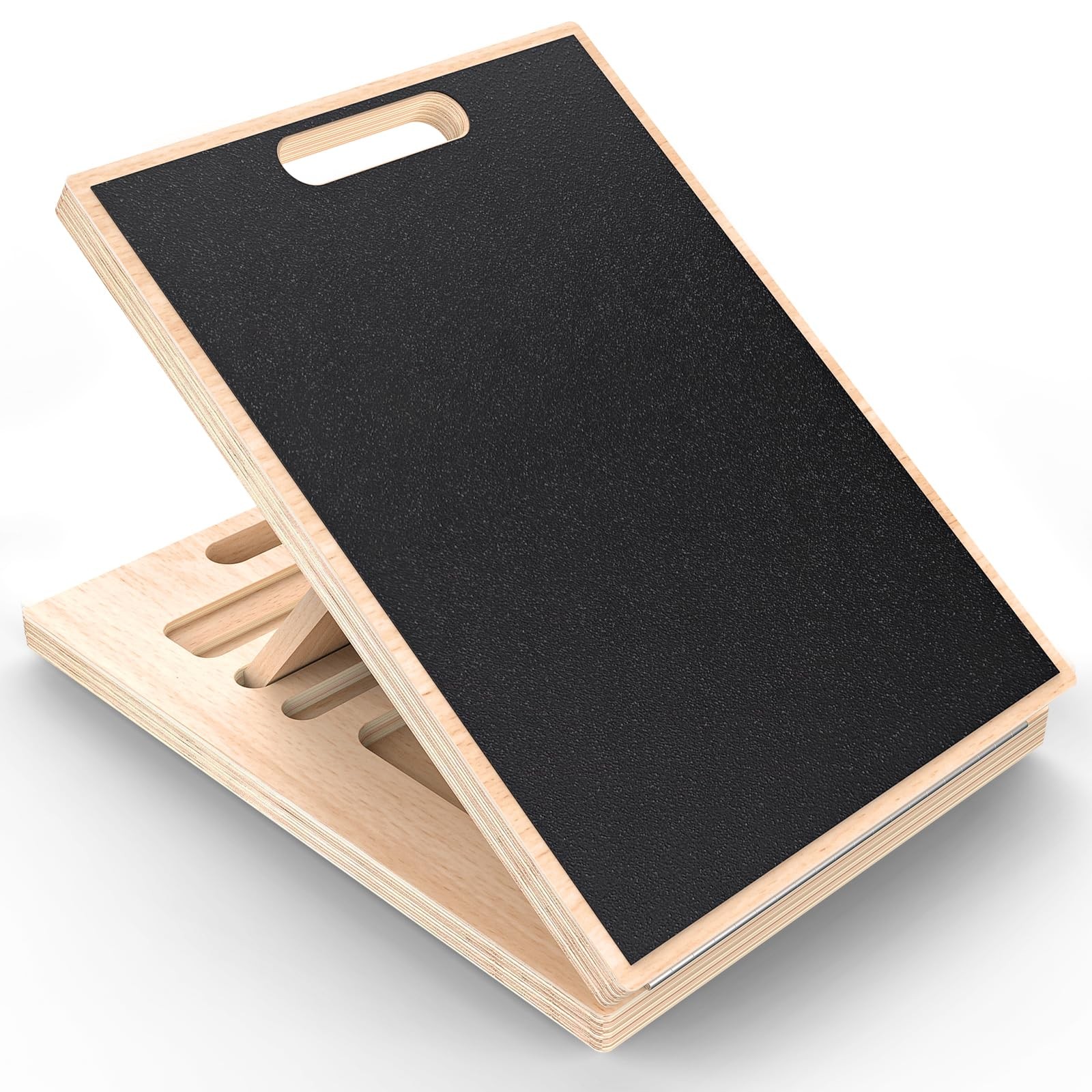 Adjustable Wooden Slant Board for Calf Stretching 22° 27° 35° 40° 45°,Portabl...