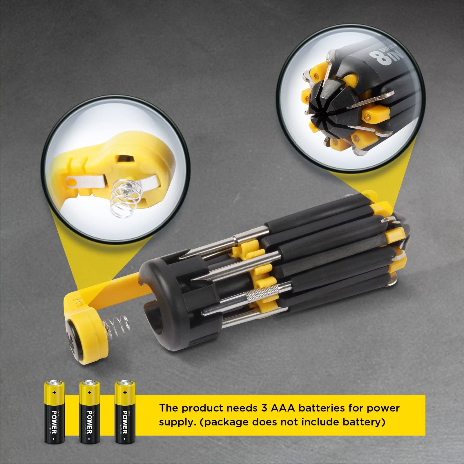 8 In 1 Screwdriver With Flashlight Multi Functional 8 In 1 Screwdrivers Tool Set