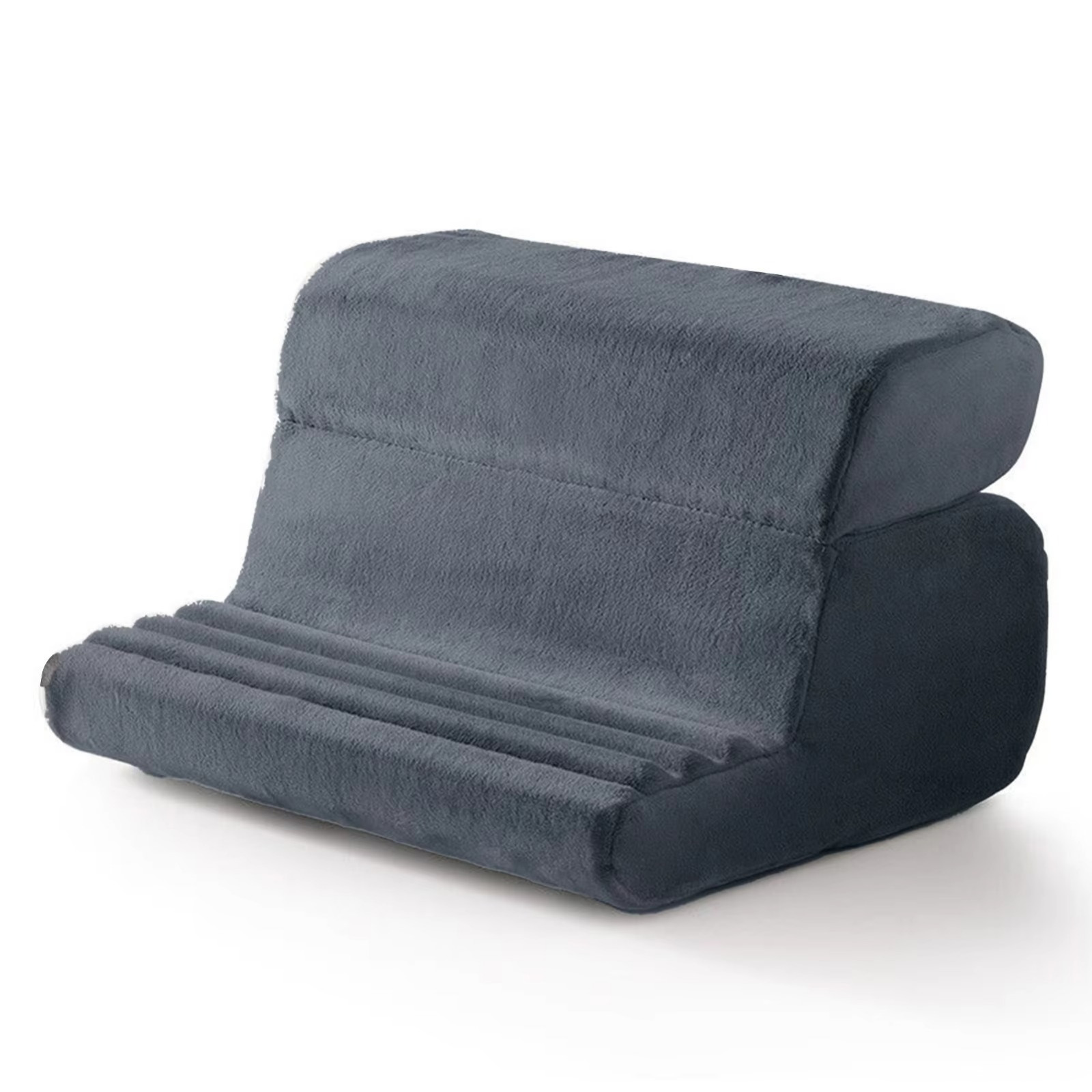 1 pc Tablet Pillow Holder Foldable iPad Stand for Lap Bed Desk with Pocket
