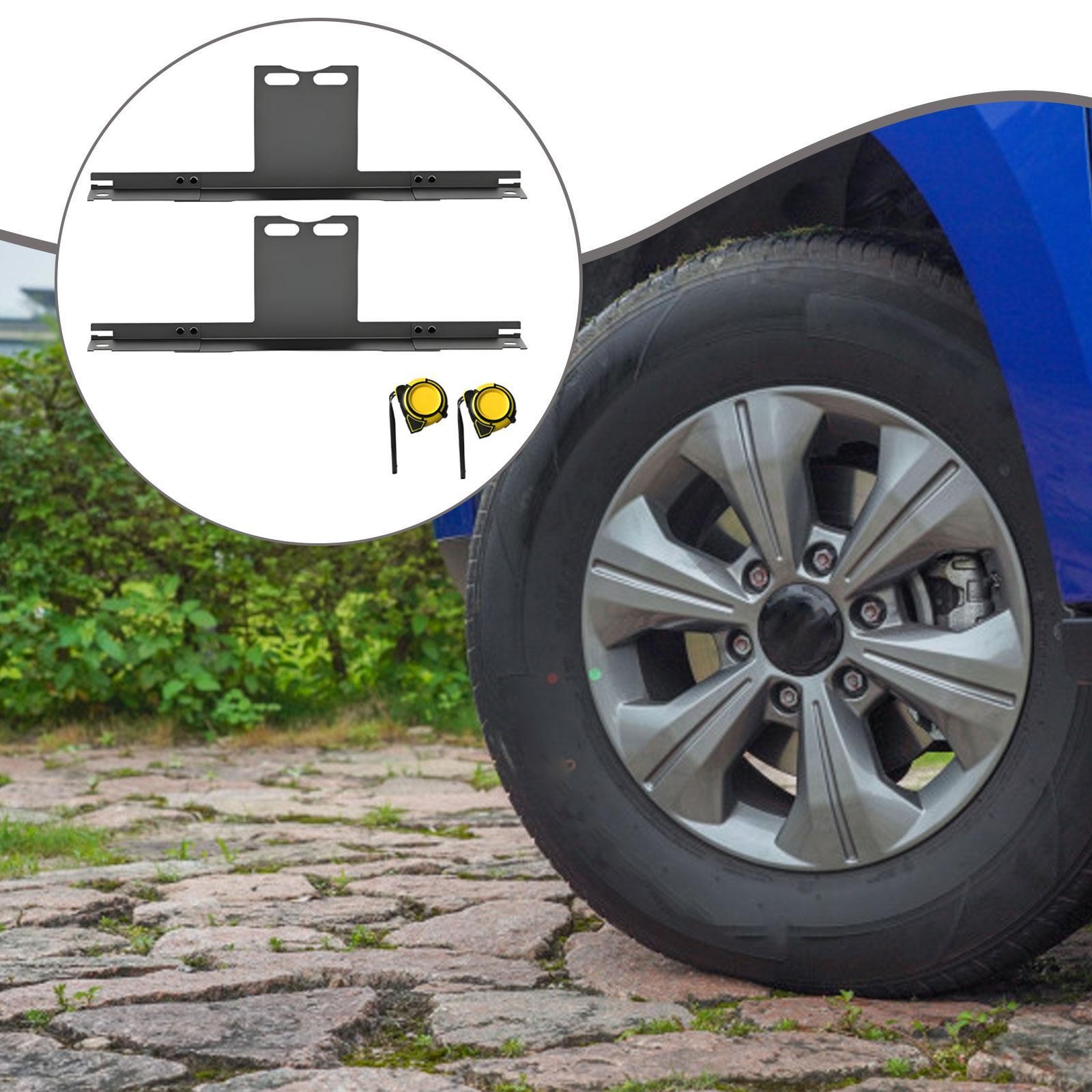2 Pieces Wheel Alignment Tool Sturdy Accessory Durability with Tape Measures