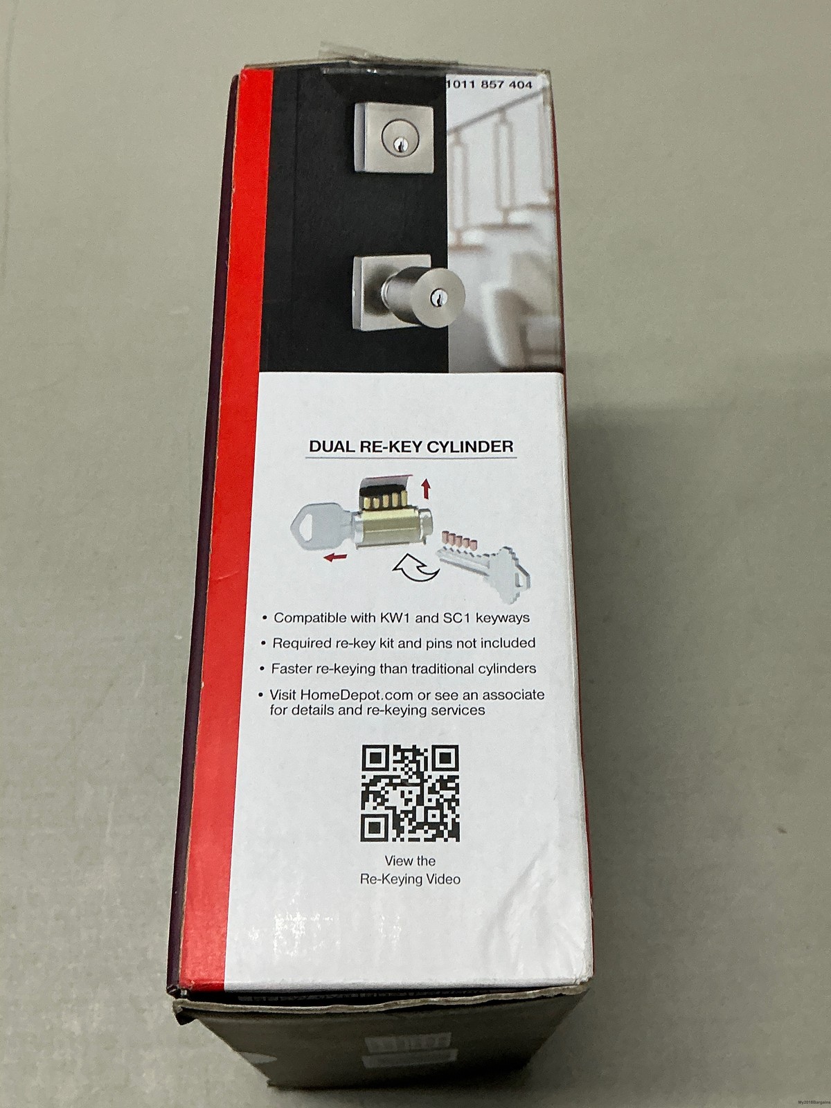 Home Decorator Ridgeway Keyed Entry Lever/Deadbolt In Satin