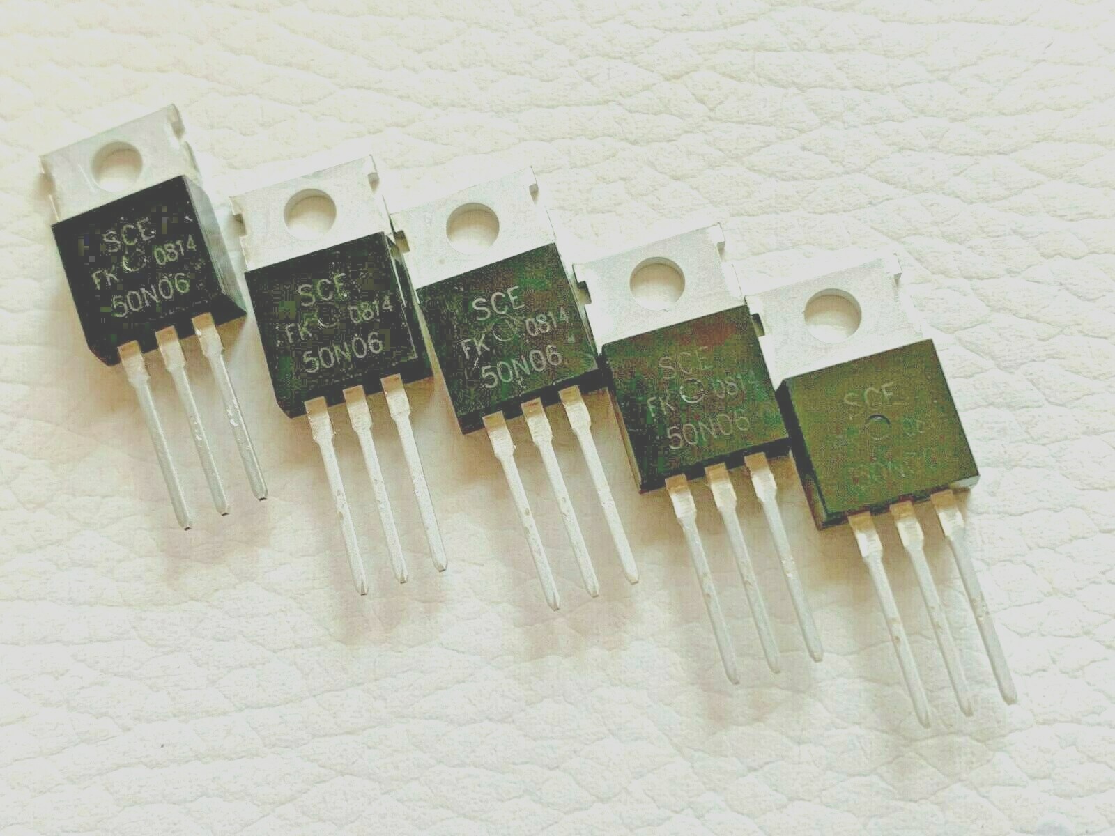 LOT OF 5 50N06 MOSFET N-CH 60V 50A TO-220 NEW
