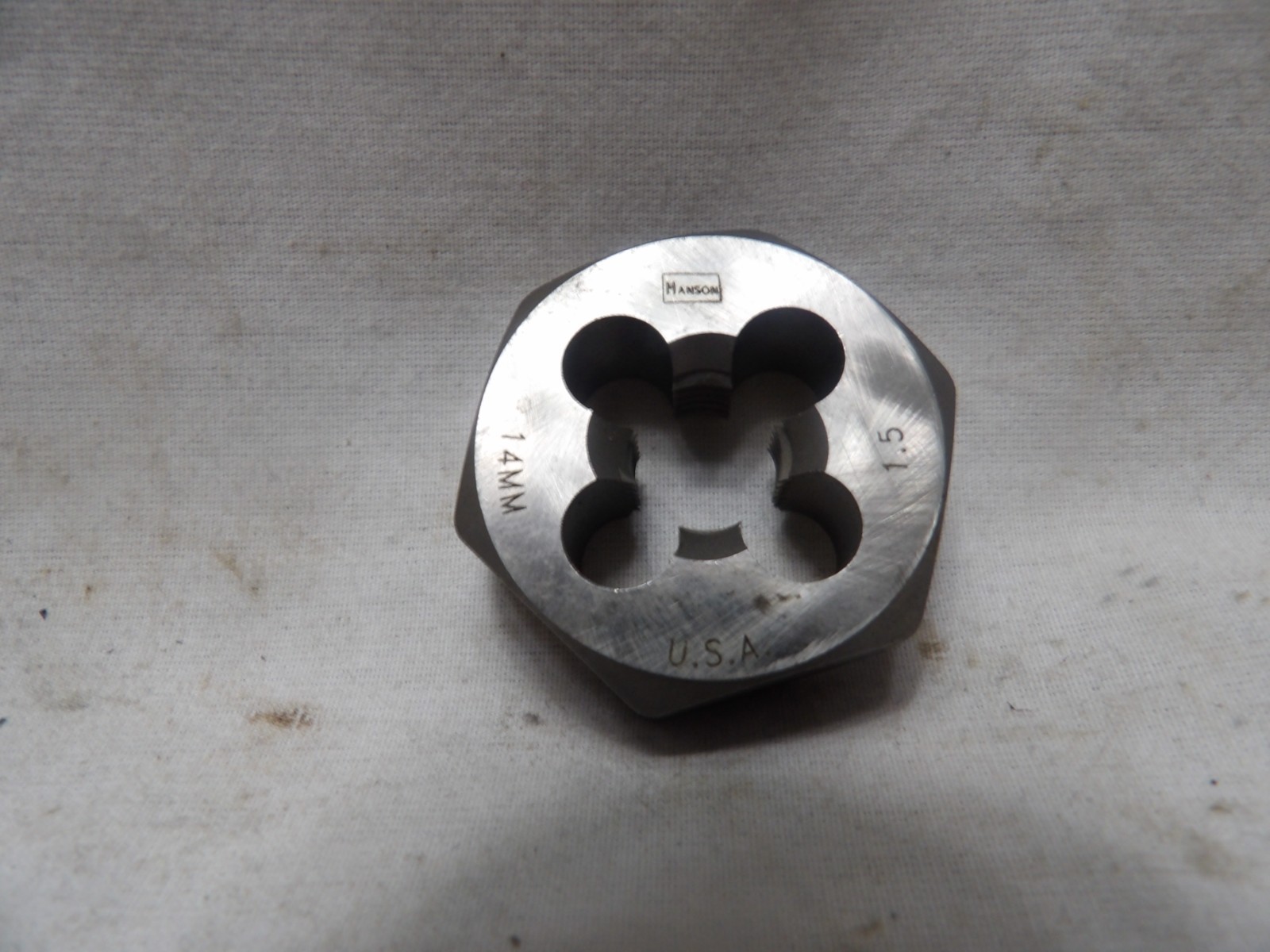 Hanson 14mm - 1.5 Hand Threading Die - Made in the USA
