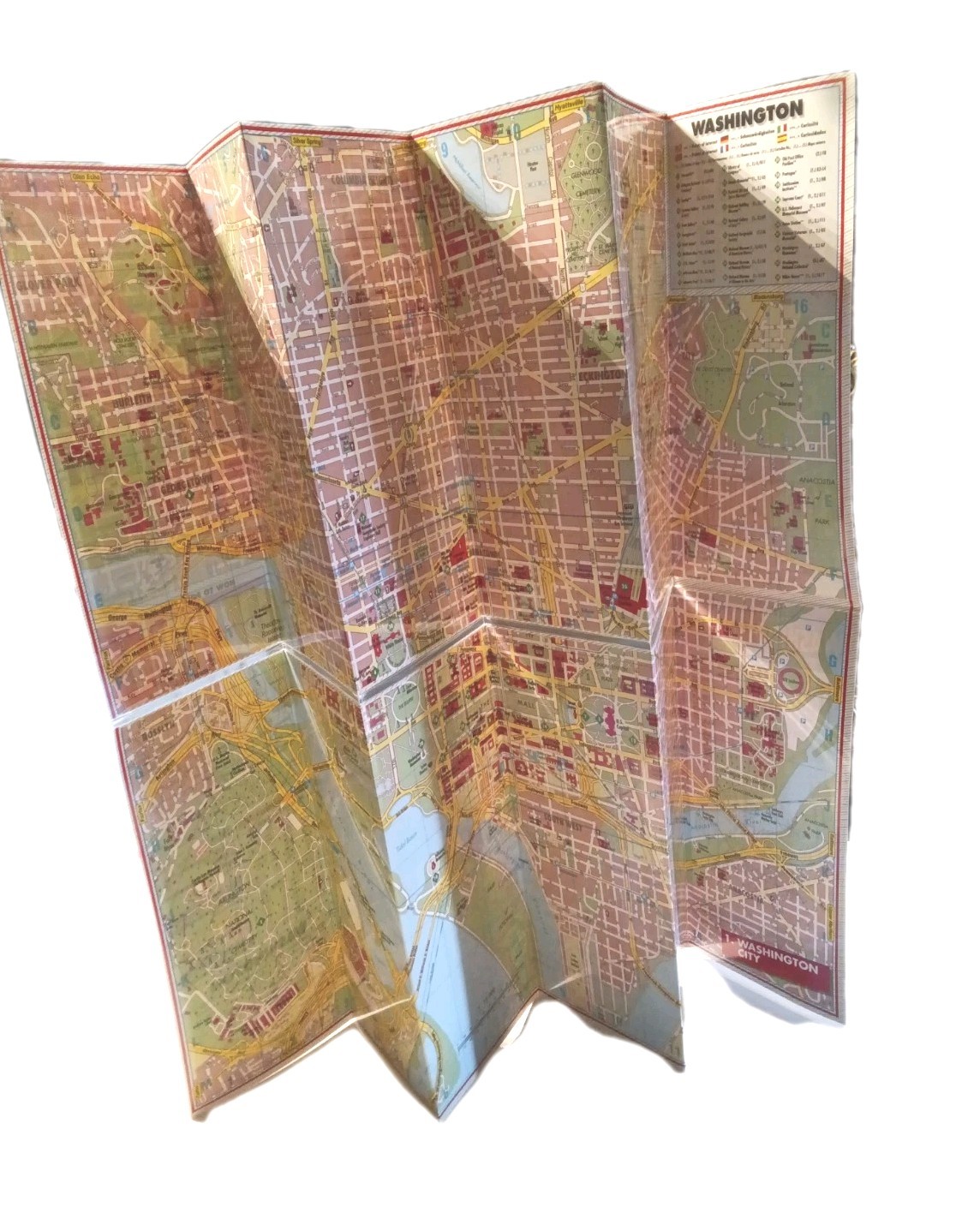 Vintage Washington DC State Maps Recreation Map Benchmark Maps