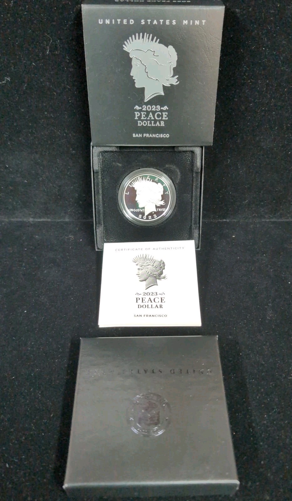 2023-(S) PEACE SILVER DOLLAR PROOF ORIGINAL. MINT PACKAGE 23XL