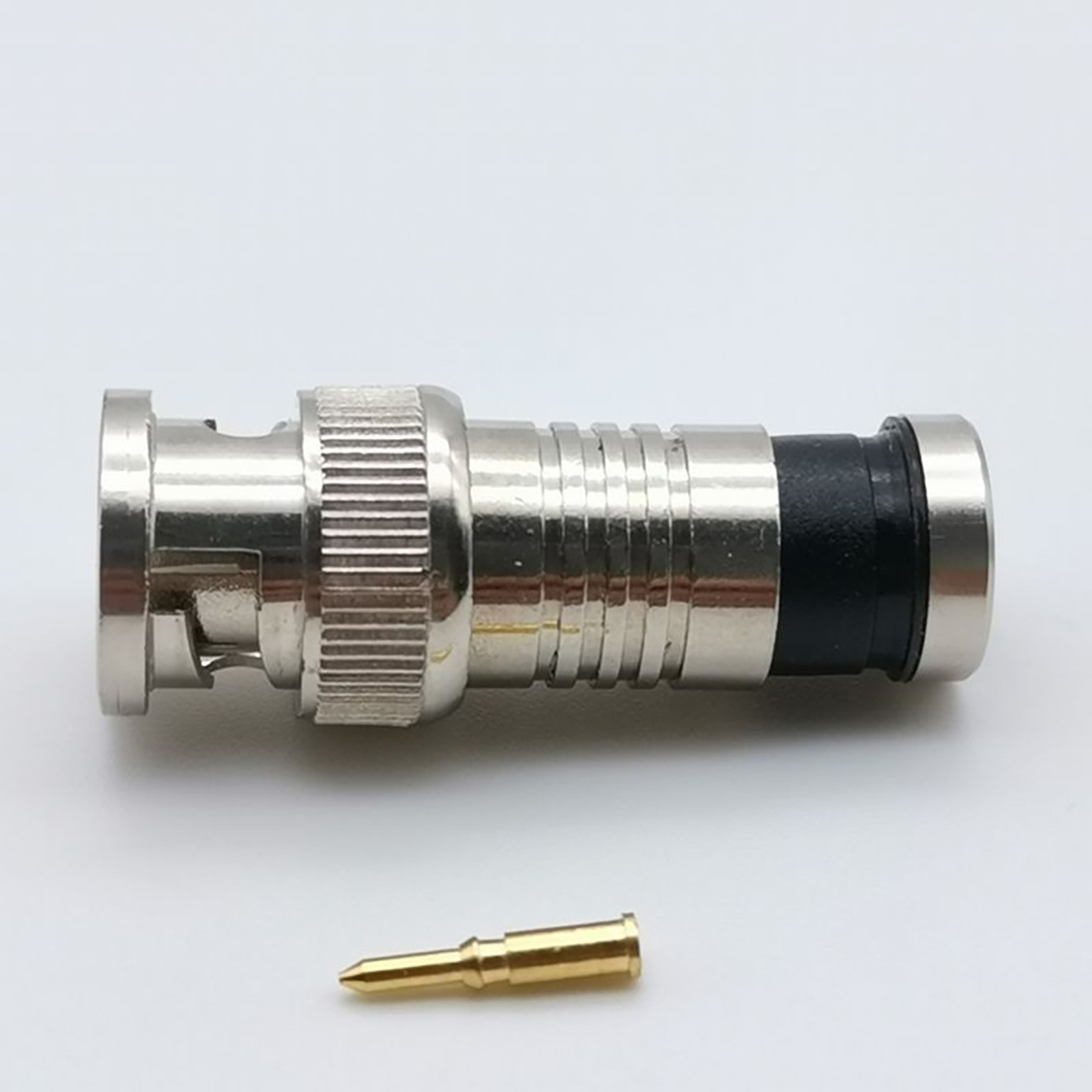 10PCS Durable BNC Compression Connector Adapter for CCTV Camera RG6 Coax Cables