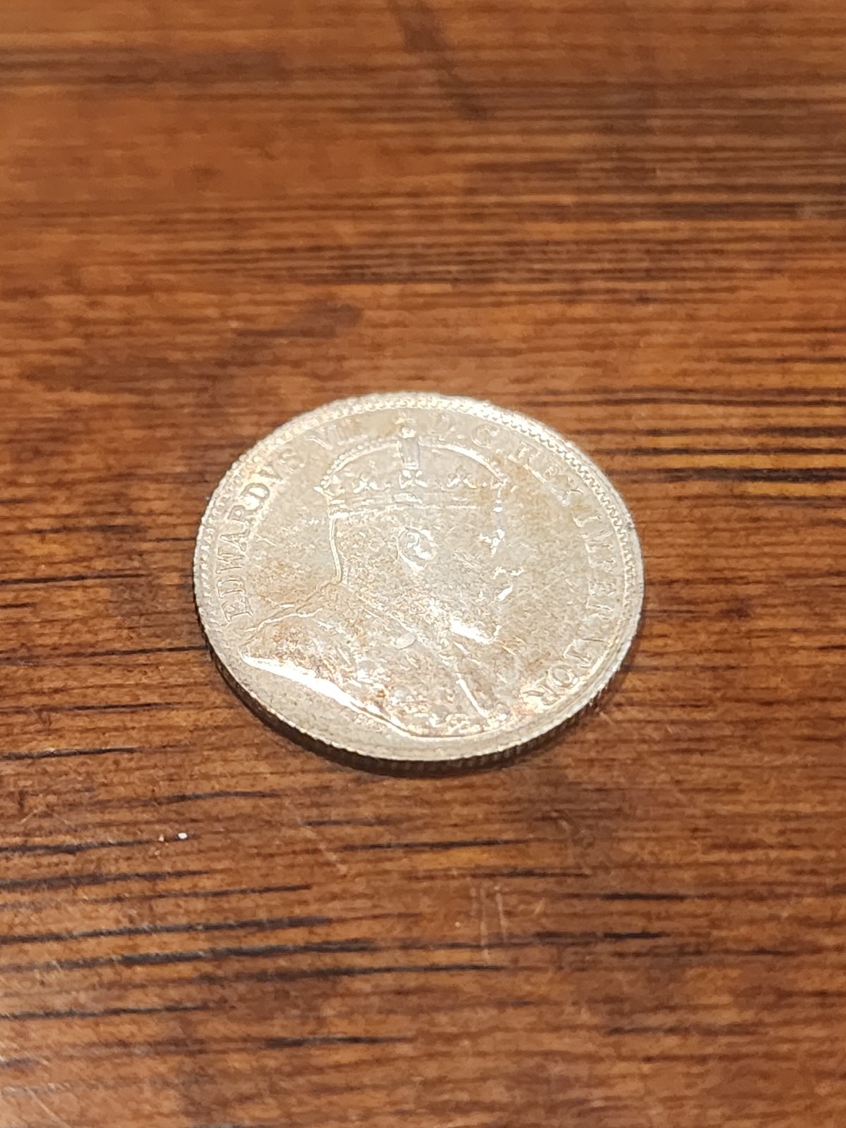 1910 Canada 5 Cents Silver Coin