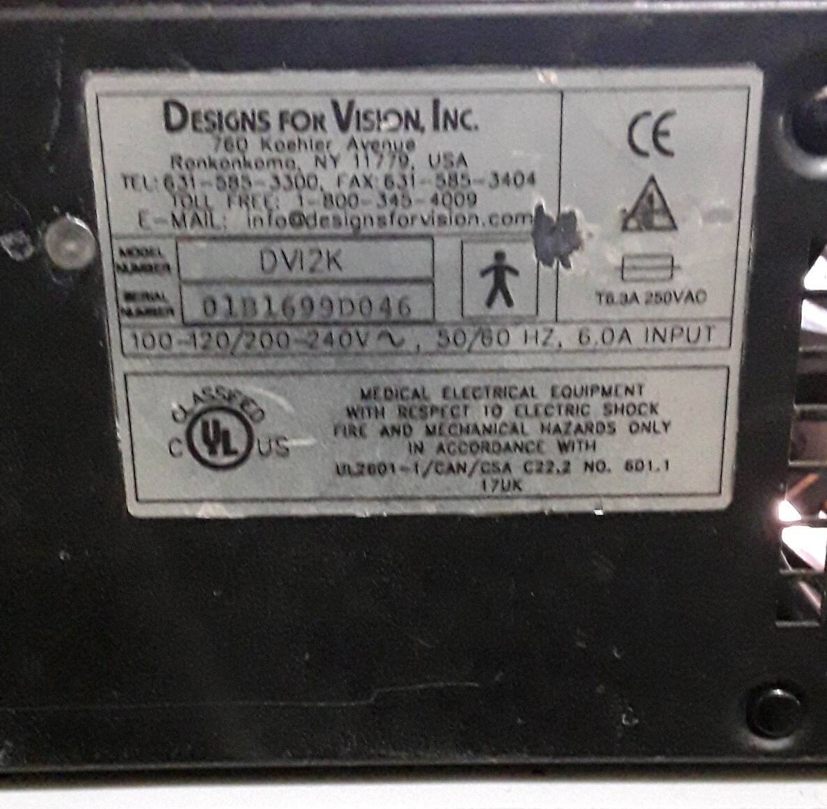 DVI DVI2K Daylite Xenon Universal Fiber Optic Surgical Light Source