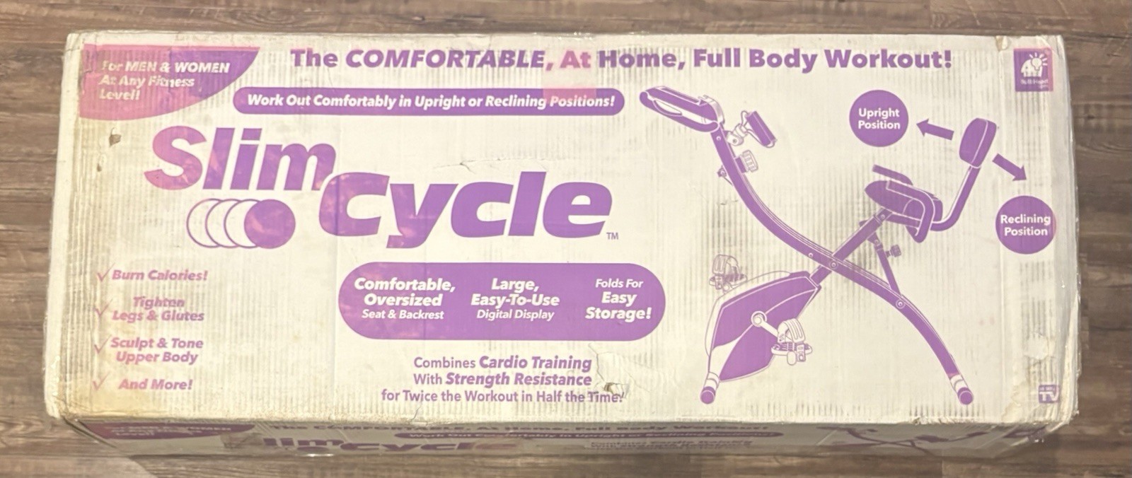 BulbHead SLIM CYCLE 13160-1 Exercise Bike Cycling NEW IN BOX SEE PHOTOS