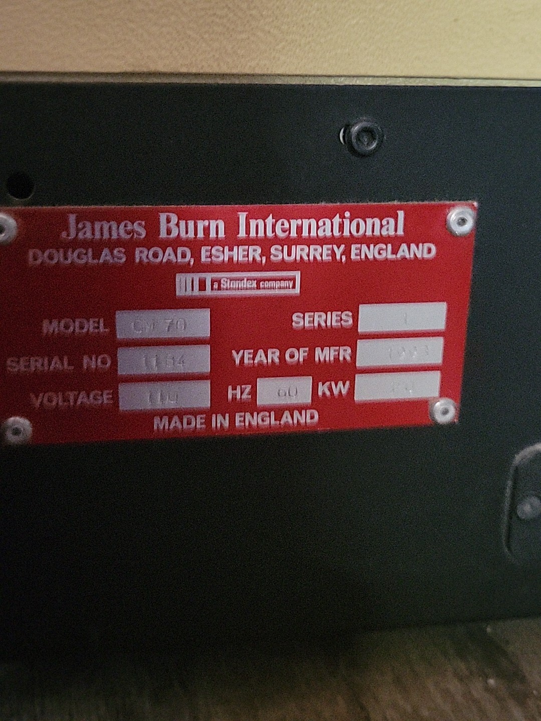 James Burn Wire-O CM70 Closing Machine ()