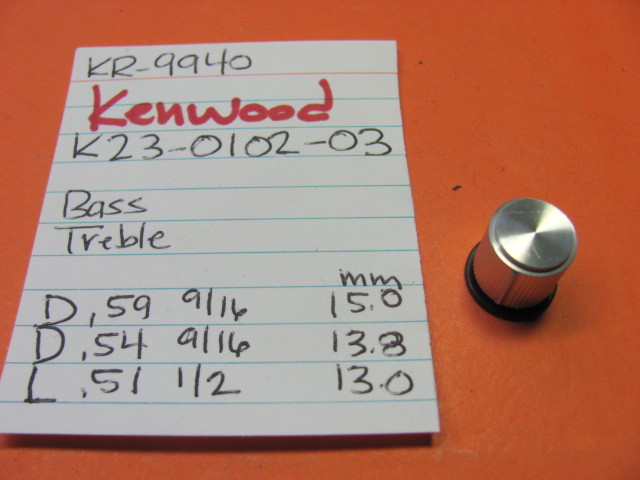 📈KENWOOD K23-0102-03 BASS TREBLE KNOB KR-9940 KR-8840 QUAD RECEIVER