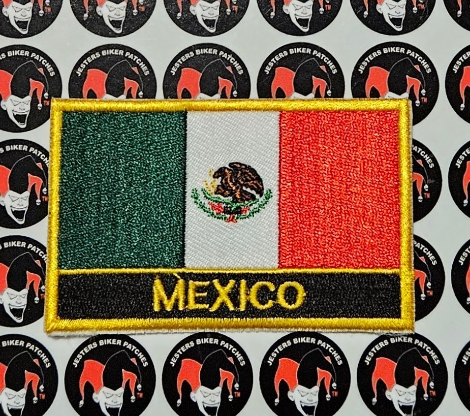 Mexican Flag Embroidered Patch FL048