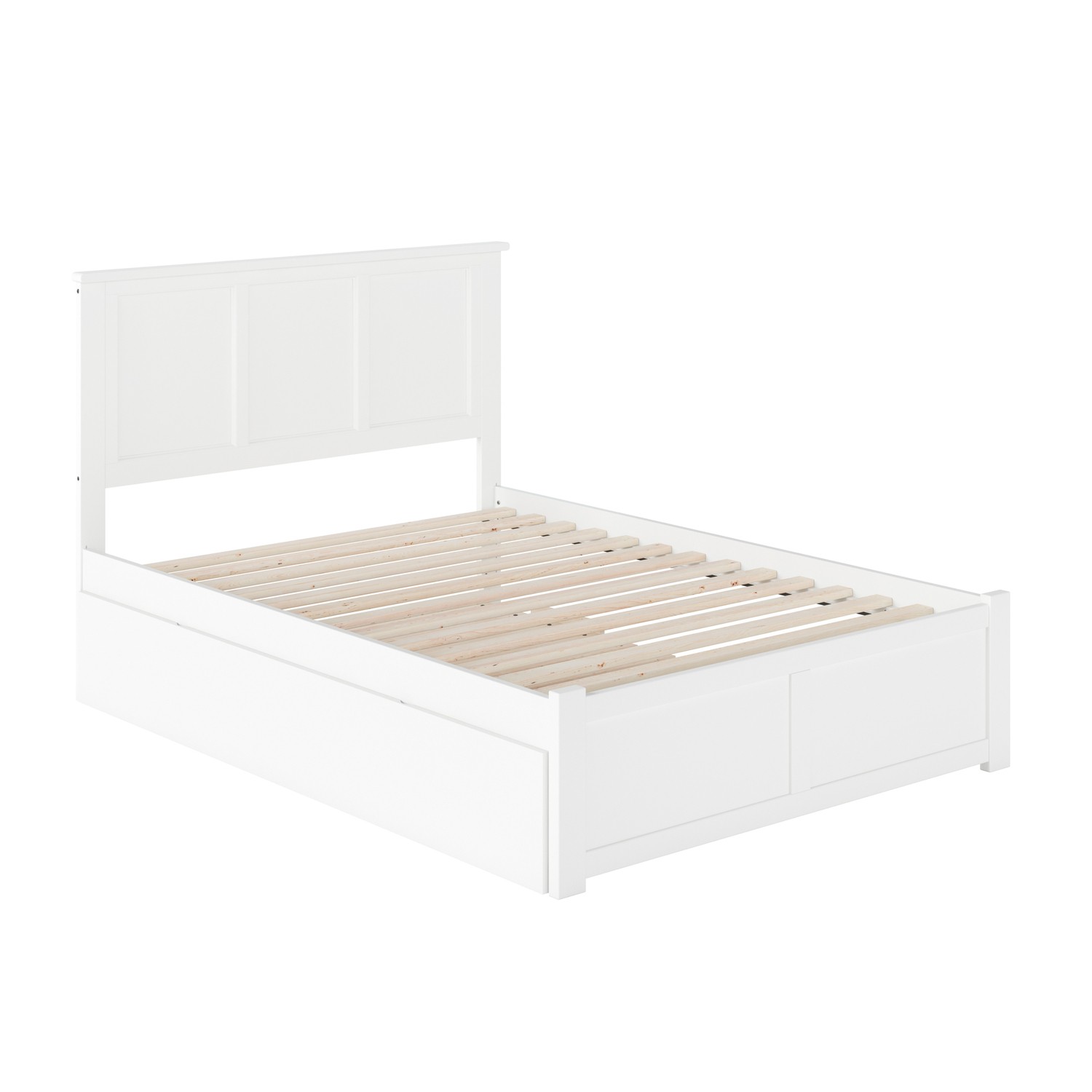 AFI Madison Full Platform Bed with Flat Panel Footboard and Turbo Charger with F