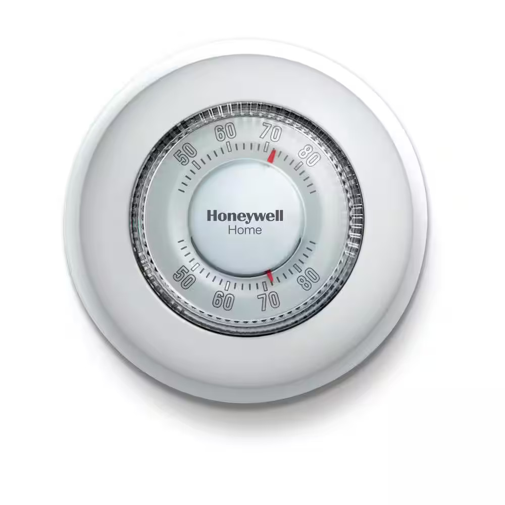 Honeywell Home Round Non-Programmable HEAT Thermostat CT87K Low Voltage