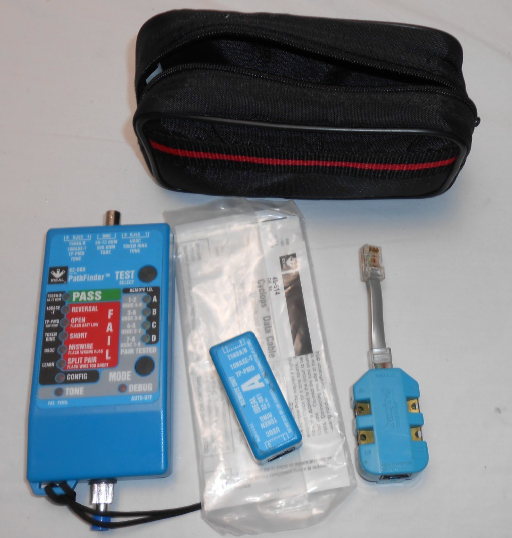 Ideal 62-080 Path Finder Tester Kit Live Circuit Electric + Harris Banjo-8 WORKS