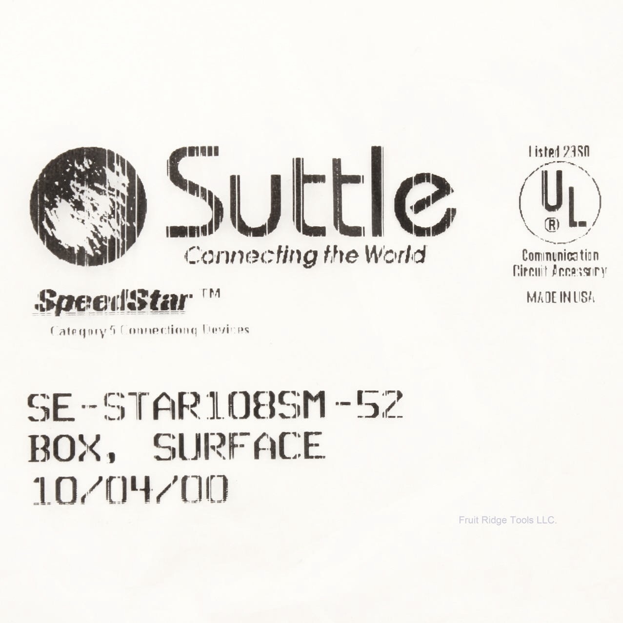 Suttle Ivory 6-Port Surface Mount Empty Data Box SE-STAR108SM-52