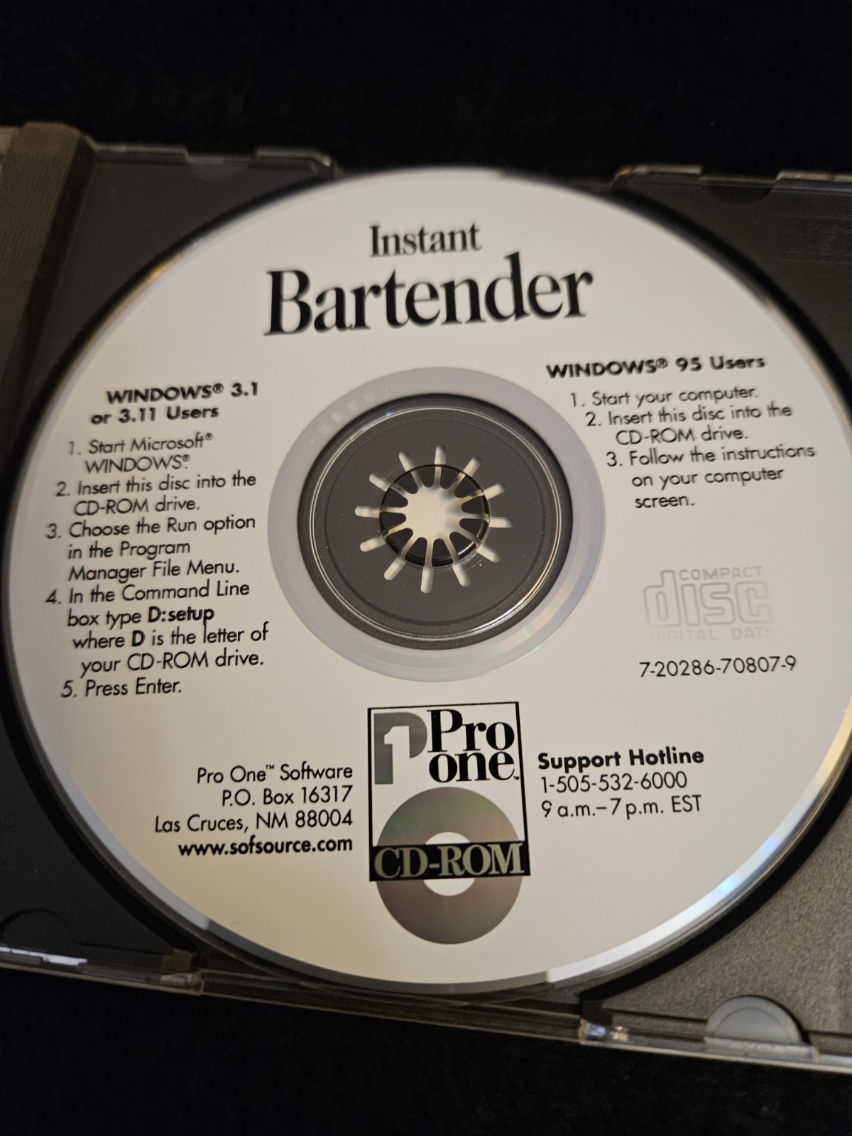 Instant Bartender CD-ROM Windows Multimedia Guide PC Tested No Scratches