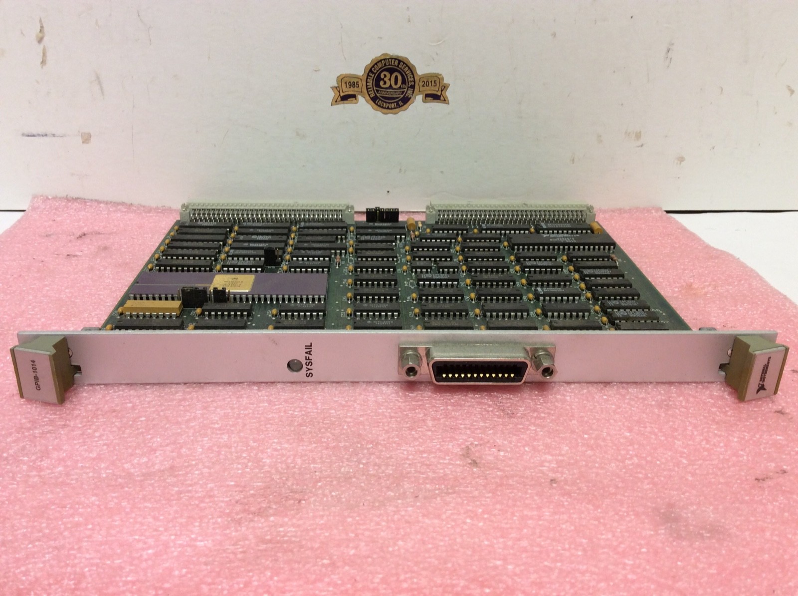 National Instruments VME module SysFail GPIB-1014 assy# 180155 controller card