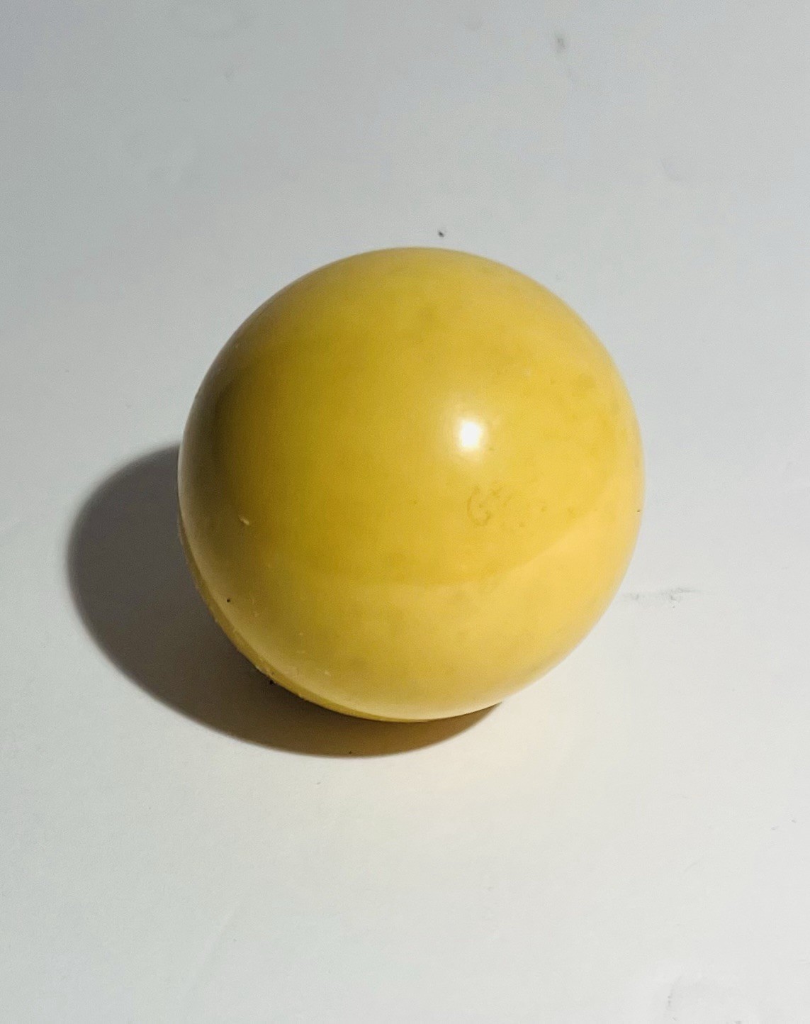 Vintage Pool Ball Number Cue White Solid Replacement