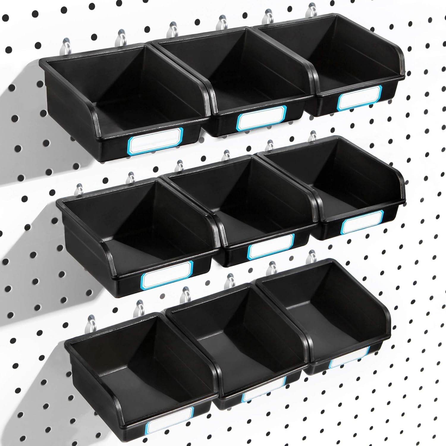 High-Quality 10 Pack Pegboard Bins – Durable Design for Organizing Accessories