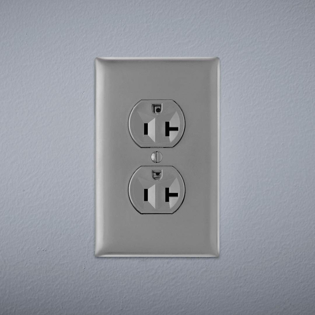 Construction Grade Duplex Receptacle Outlet 20A Gray CRB5362GRYCC12 Hardware
