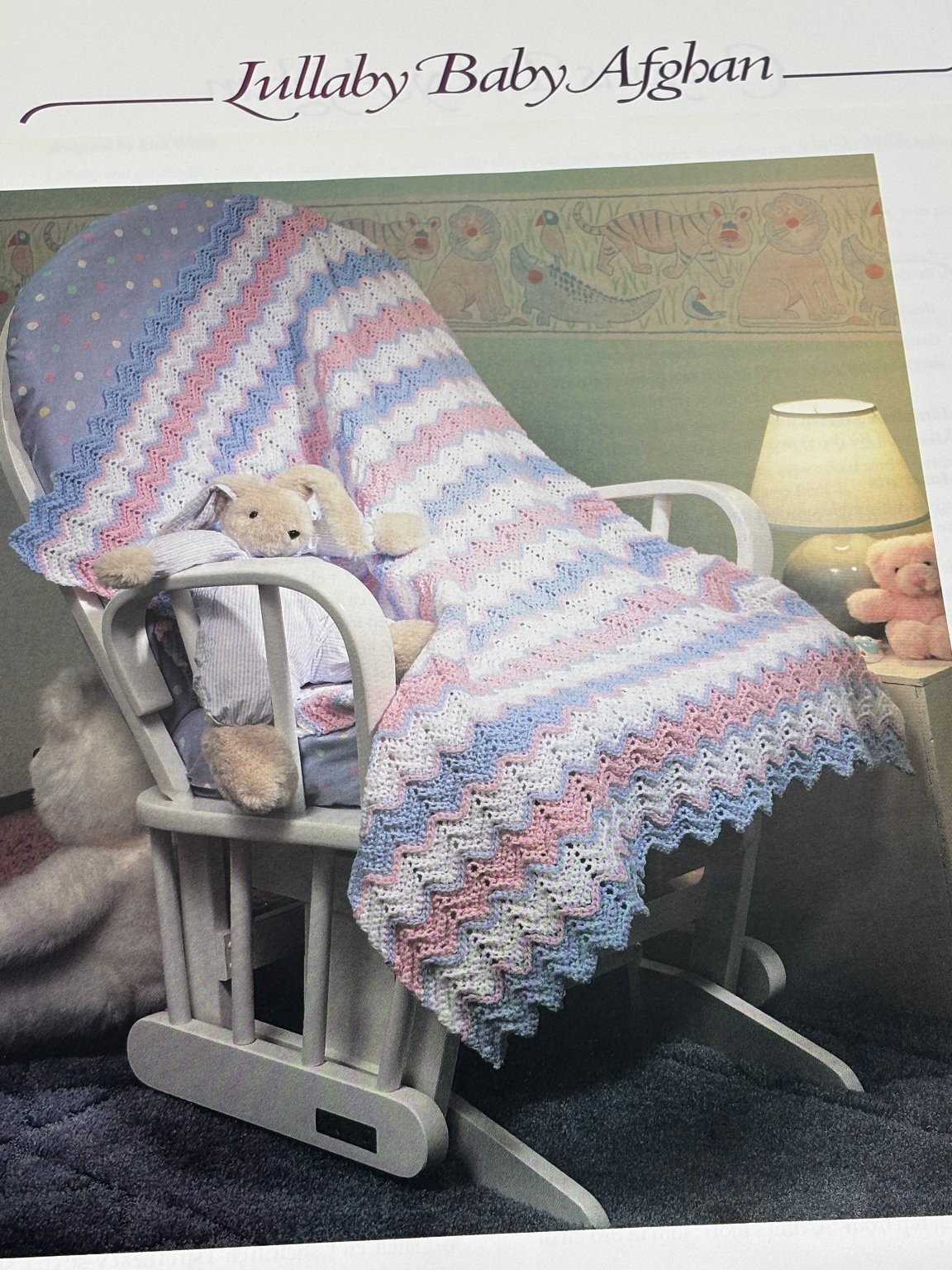 Lullaby Baby Afghan Crochet Pattern  Pages from Book
