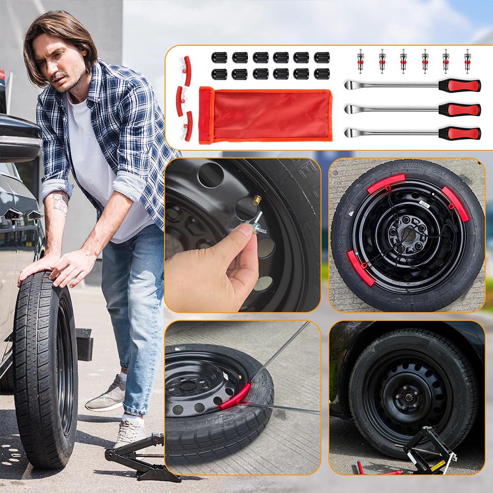 25Pcs Tire Spoons Motorcycle Dirt Bike Tire Changing Tools Iron Set Lawn