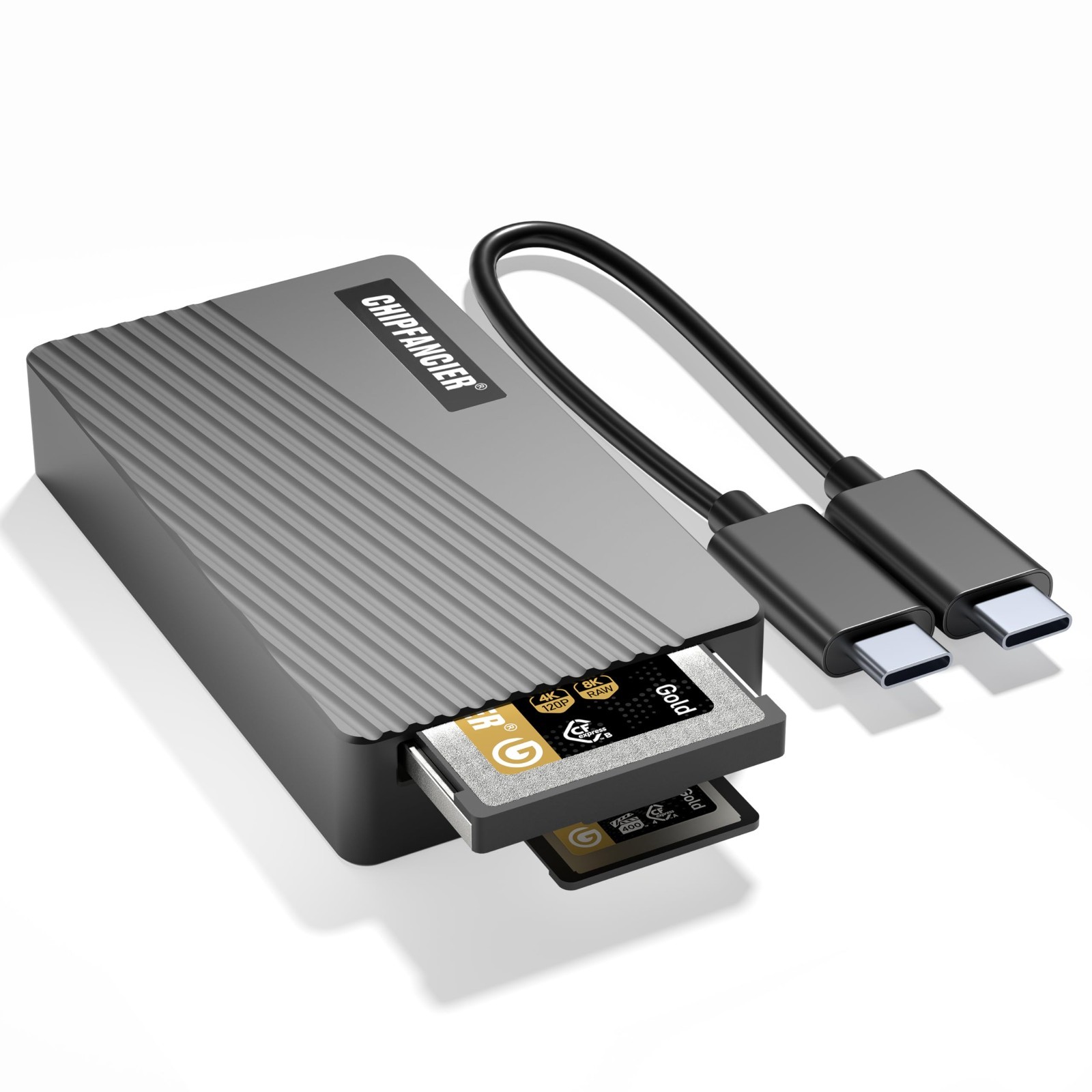 2-in-1 CFexpress Adapter Card Reader Type A & B, 40Gbps USB 4.0, Compatible with