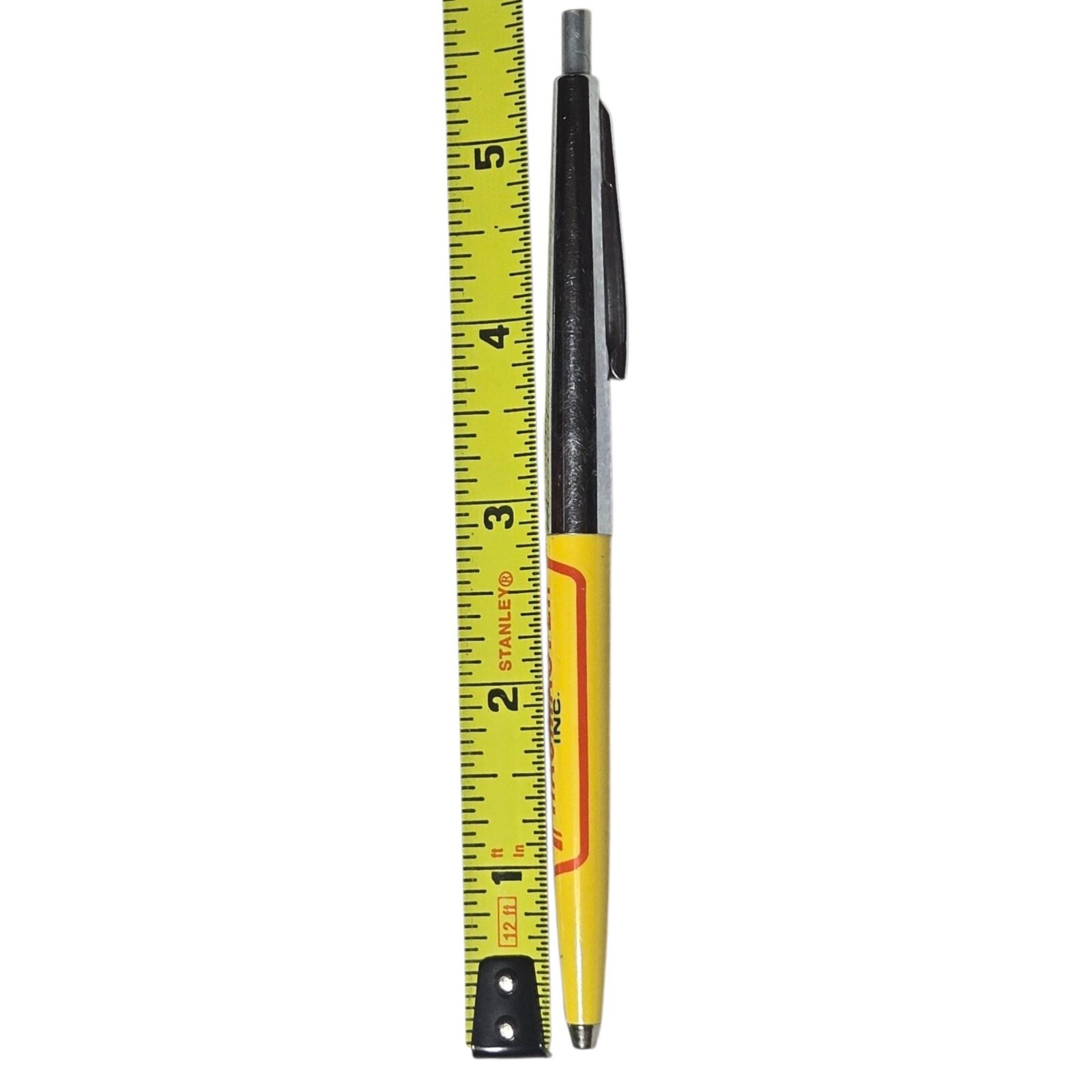 Vintage American Fracmaster Advertising Promotional Pen Yellow AS IS