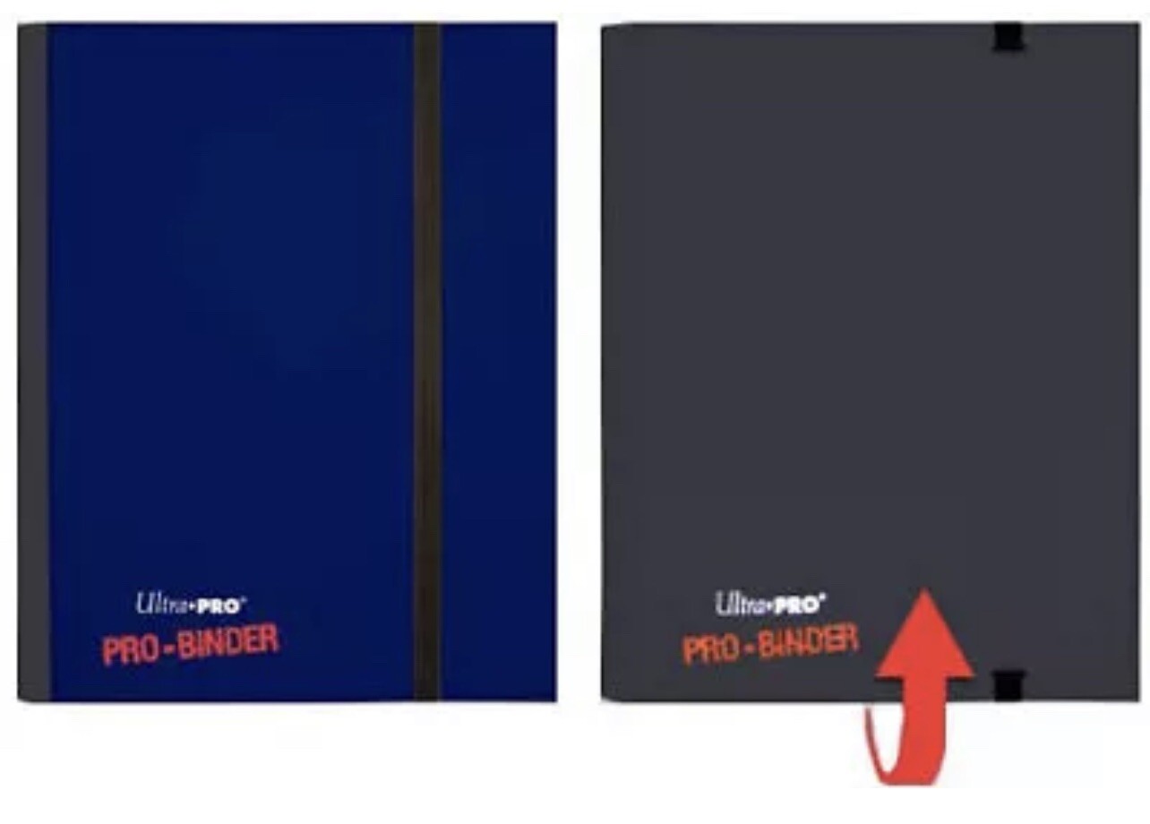 Flip Pro-Binder 4 Pocket - Blue / Black Ultra Pro GAMING SUPPLY BRAND NEW