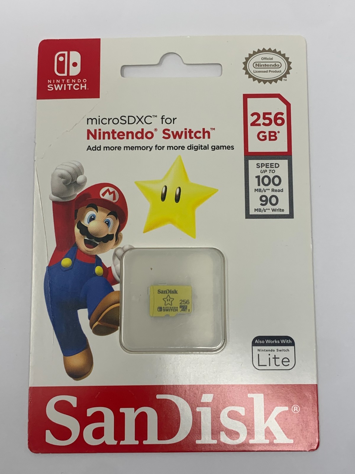 SanDisk 256GB microSDXC Card Nintendo Switch Licensed SDSQXAO-256G-GNCZN New