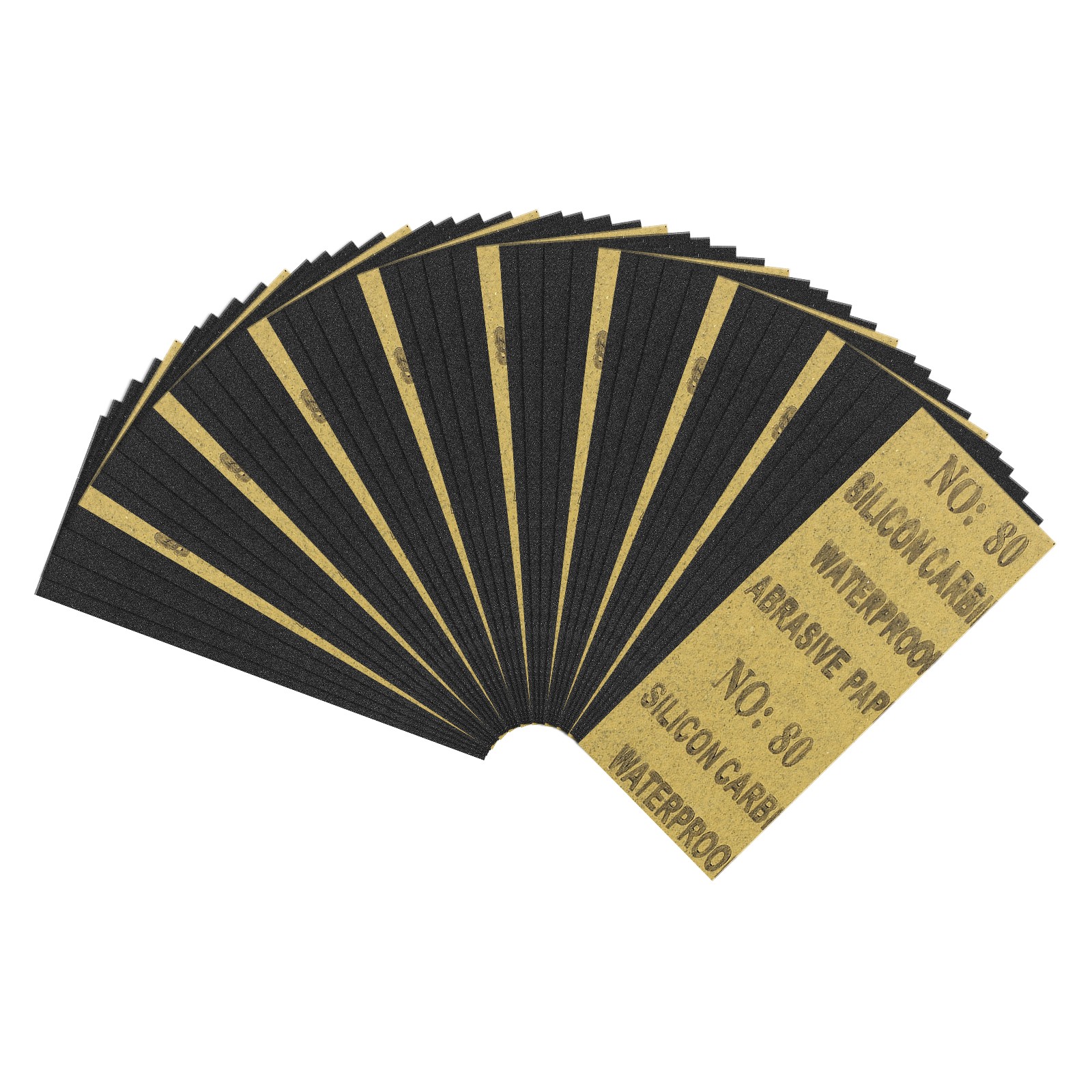 45pcs Sand Papers - [3.6 x 9 Inch x 80 Grits] Sandpaper Sheets
