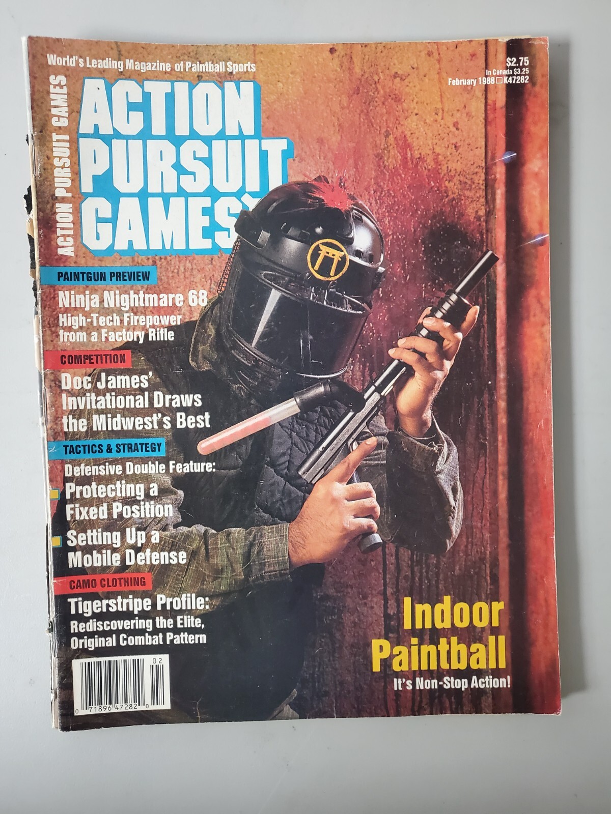 APG Paintball Magazine February 1988 RARE Priced to sell Action Pursuit Games
