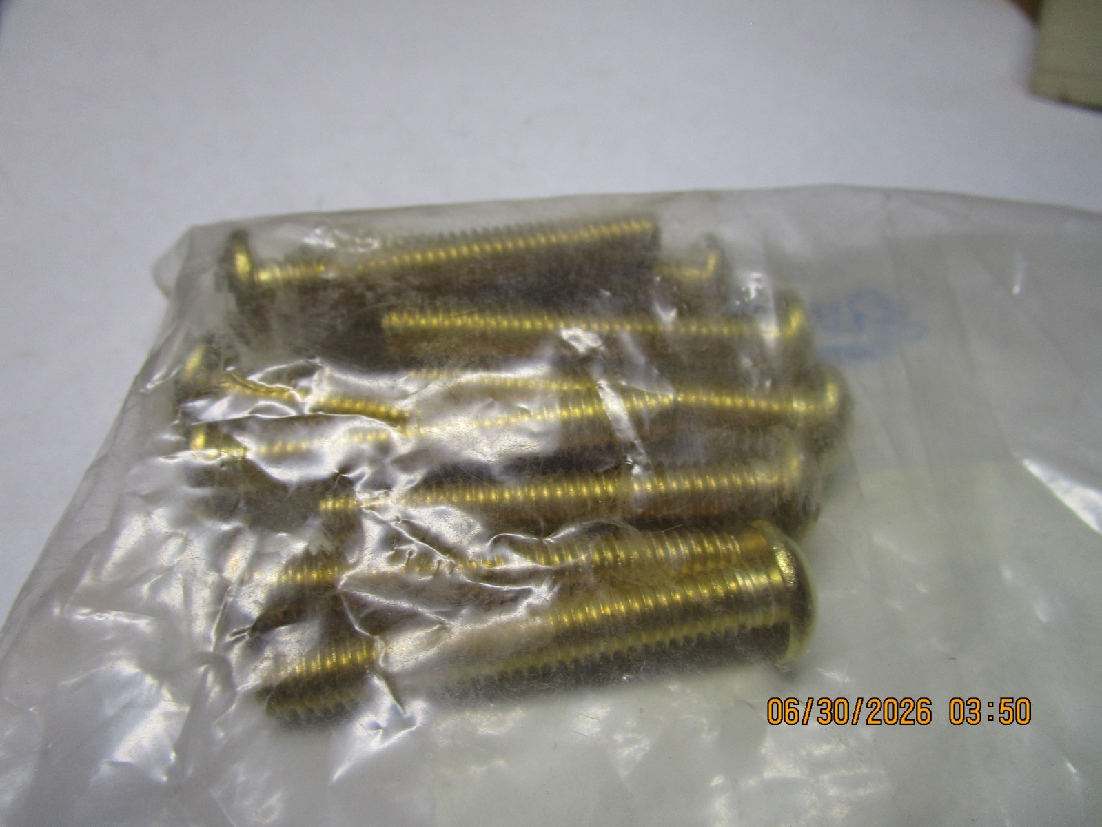 5/16"-18 x 2" Slotted Drive Round Head Brass Machine Screw QTY 10