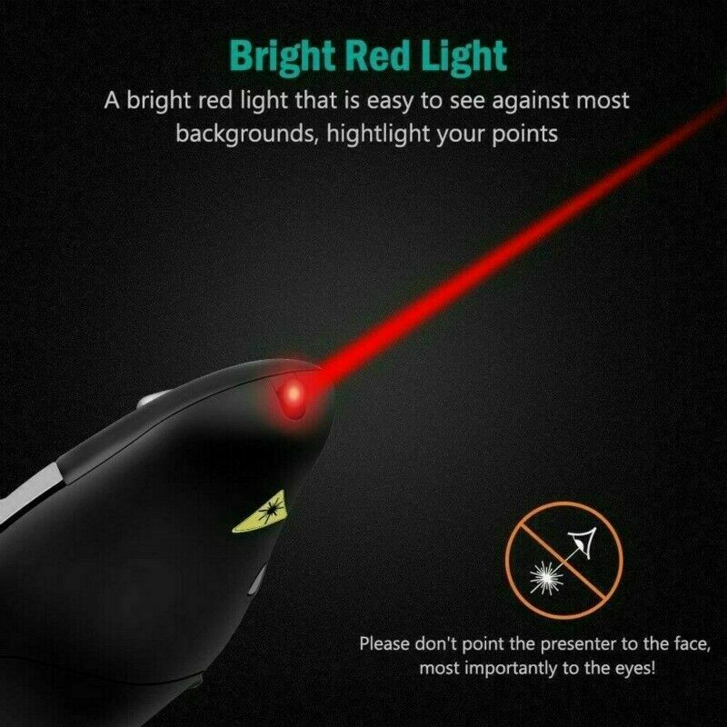 USB Powerpoint Clicker Wireless Remote Control PPT Presenter Pointer Pen NLK