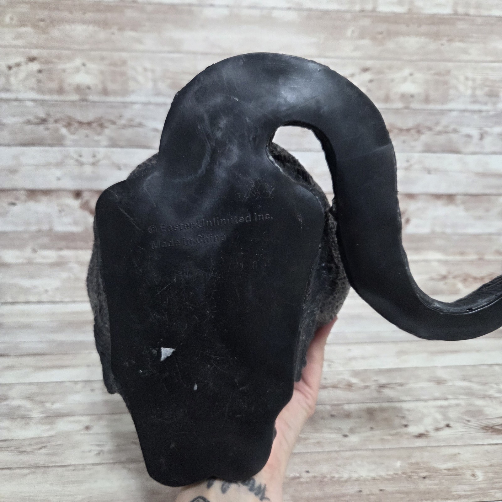 Vintage Easter Unlimited Realistic Rubber Black Cat 13”