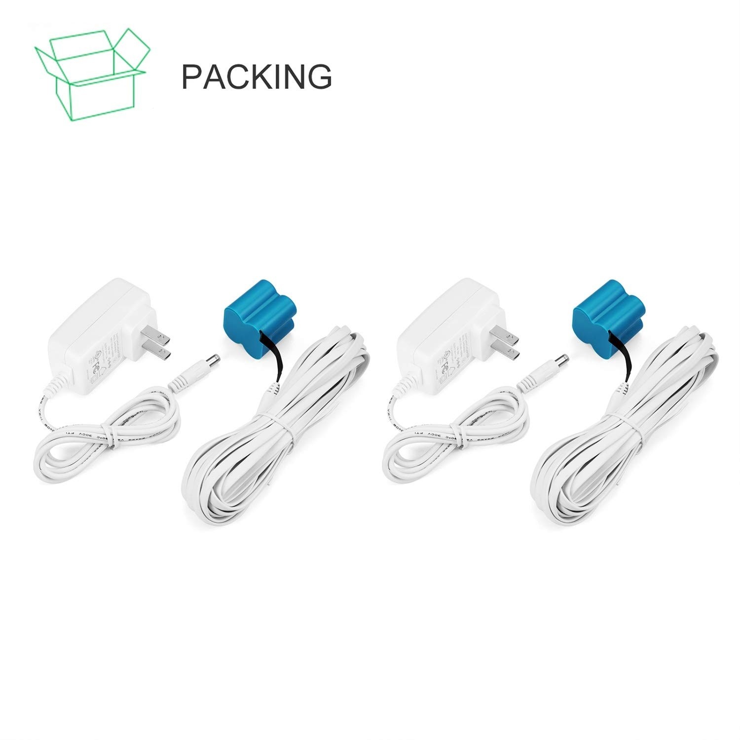 2 Pack Power Adapter Compatible With Arlo (Replace CR123A), With 25 Feet/7.5m