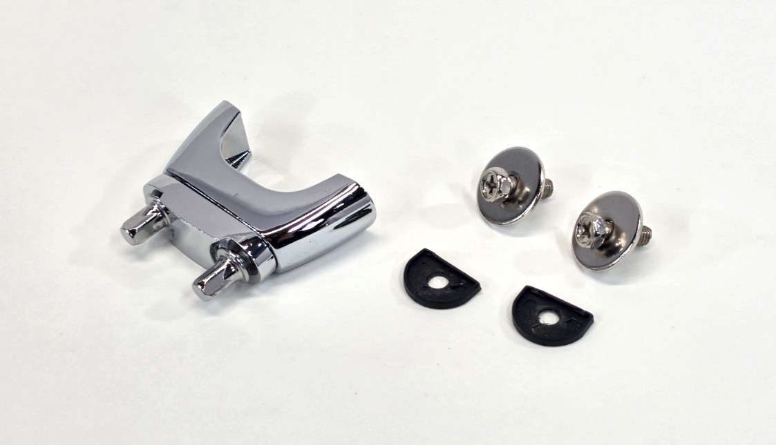 OCDP / ddrum Snare Drum Butt Plate with Mounting Screws -Chrome