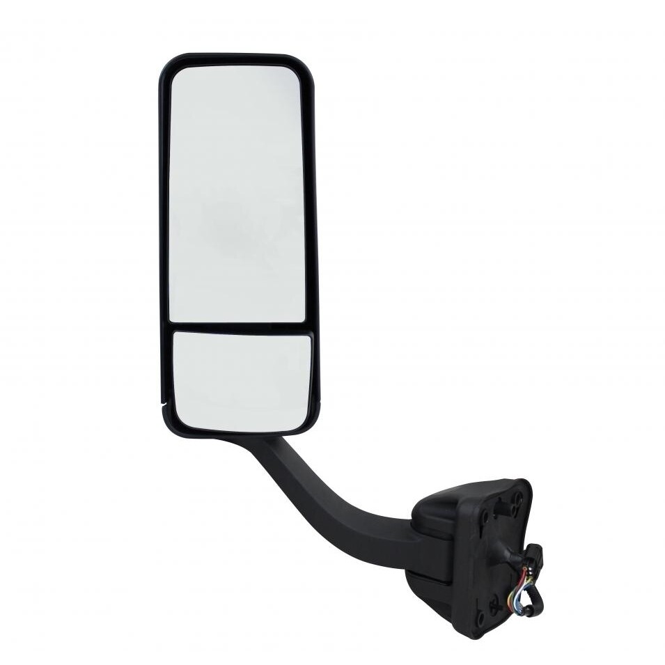 Heated Mirror Assembly f/ 2008-2017 Freightliner Cascadia - Black - Driver