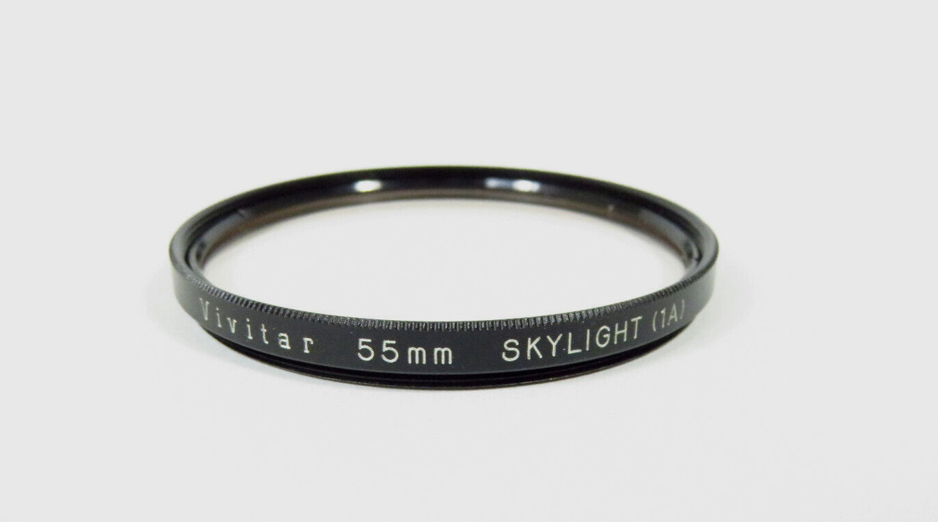 Vivitar 55 mm Skylight (1A) Screw-In Filter with Case Made in Japan / #268