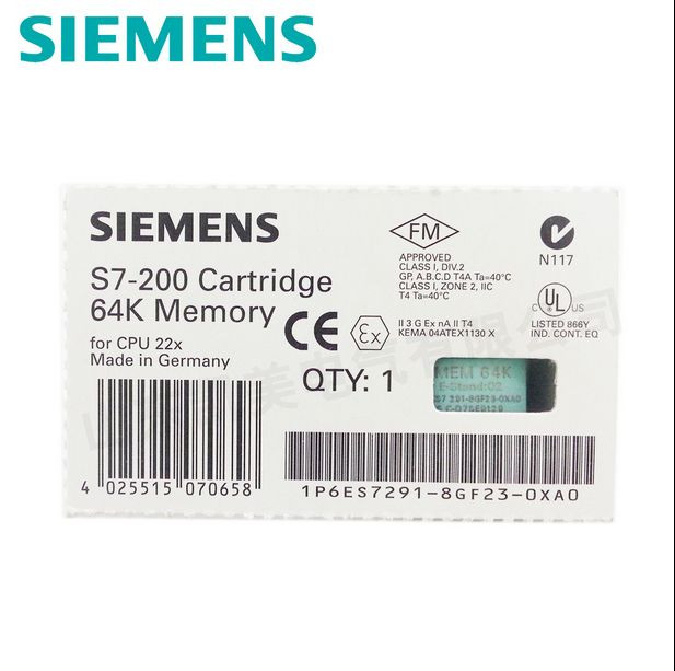 NEW Siemens S7-200 Cartridge 64k Memory 6ES7 291-8GF23-0XA0 free shipping