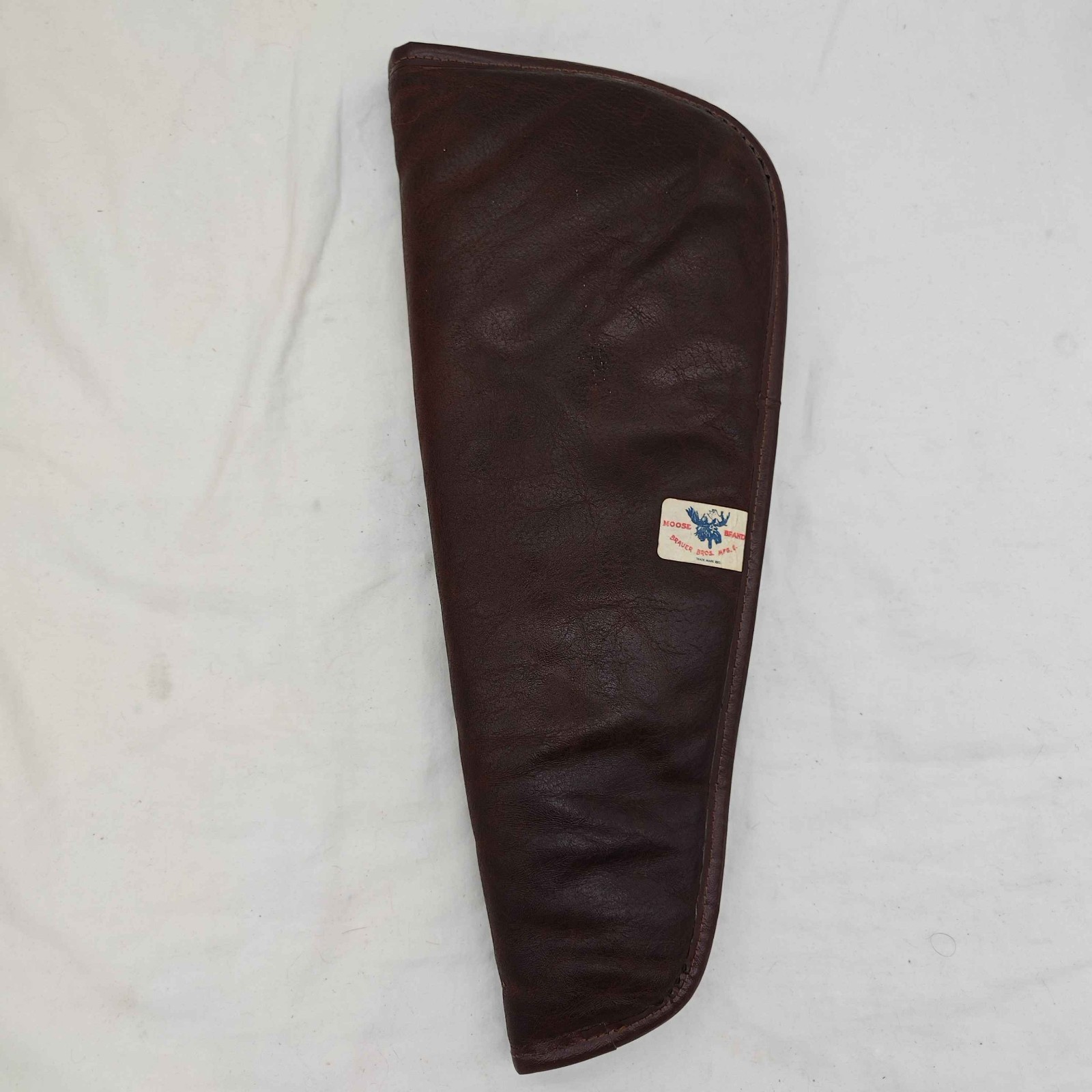 Brauer Bros MFG Co St. Louis  Moose Brand Brown Leather Pistol Case 18 inch
