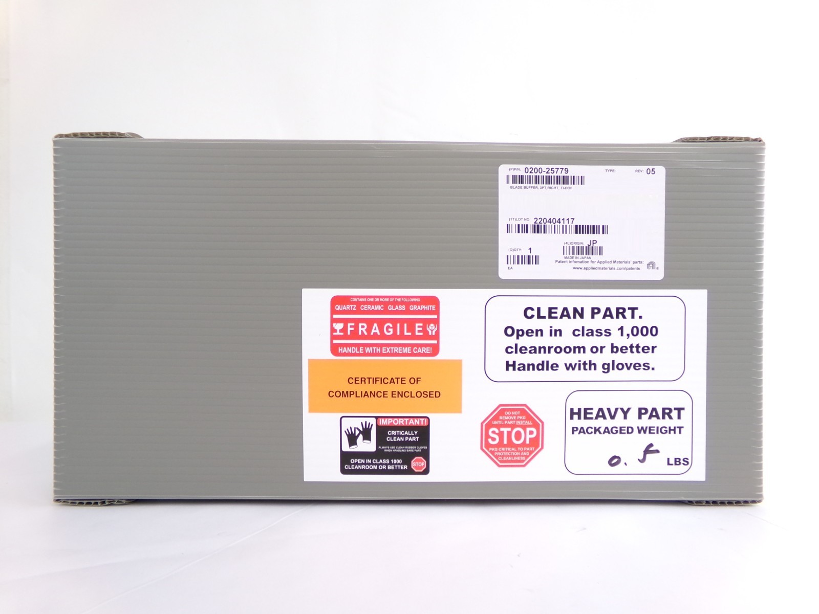 AMAT Applied Materials 0200-25779 Blade Buffer 3PT Right Ti-Doped Effector New
