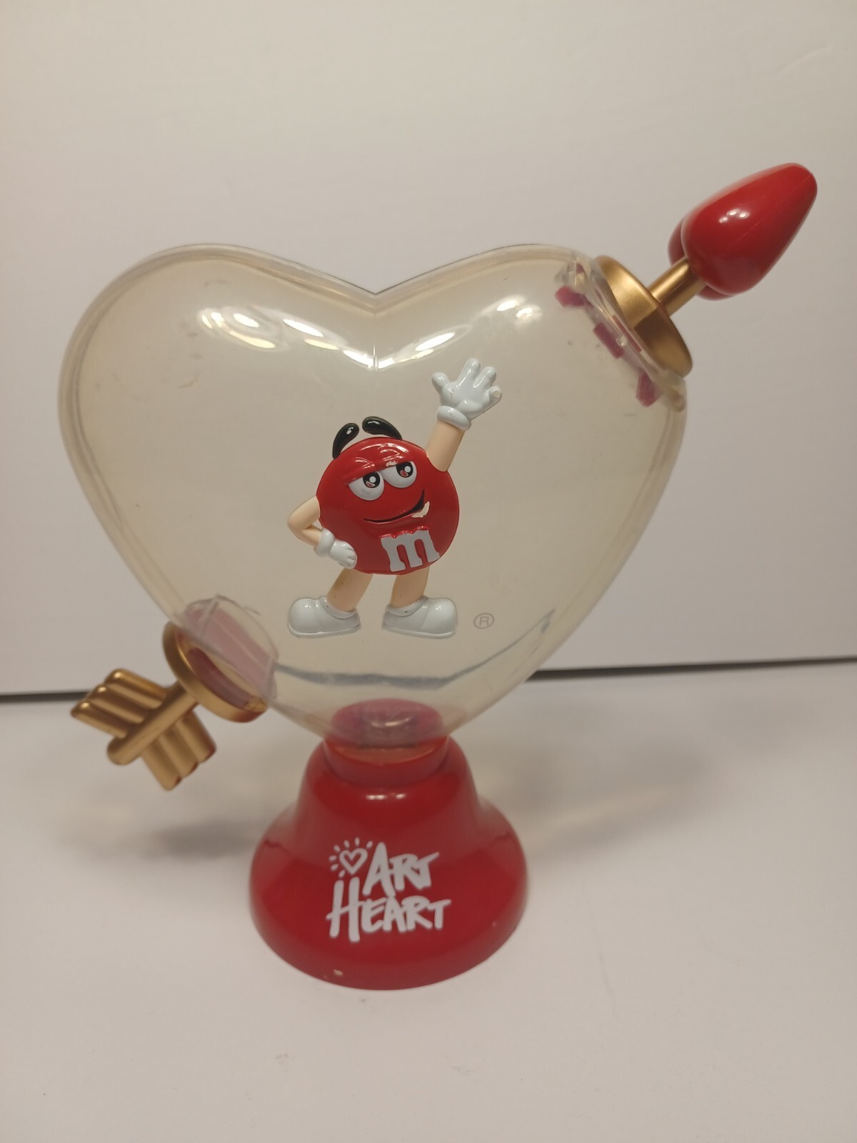 Official M&M's Collectable Art Heart Valentine Candy Dispenser