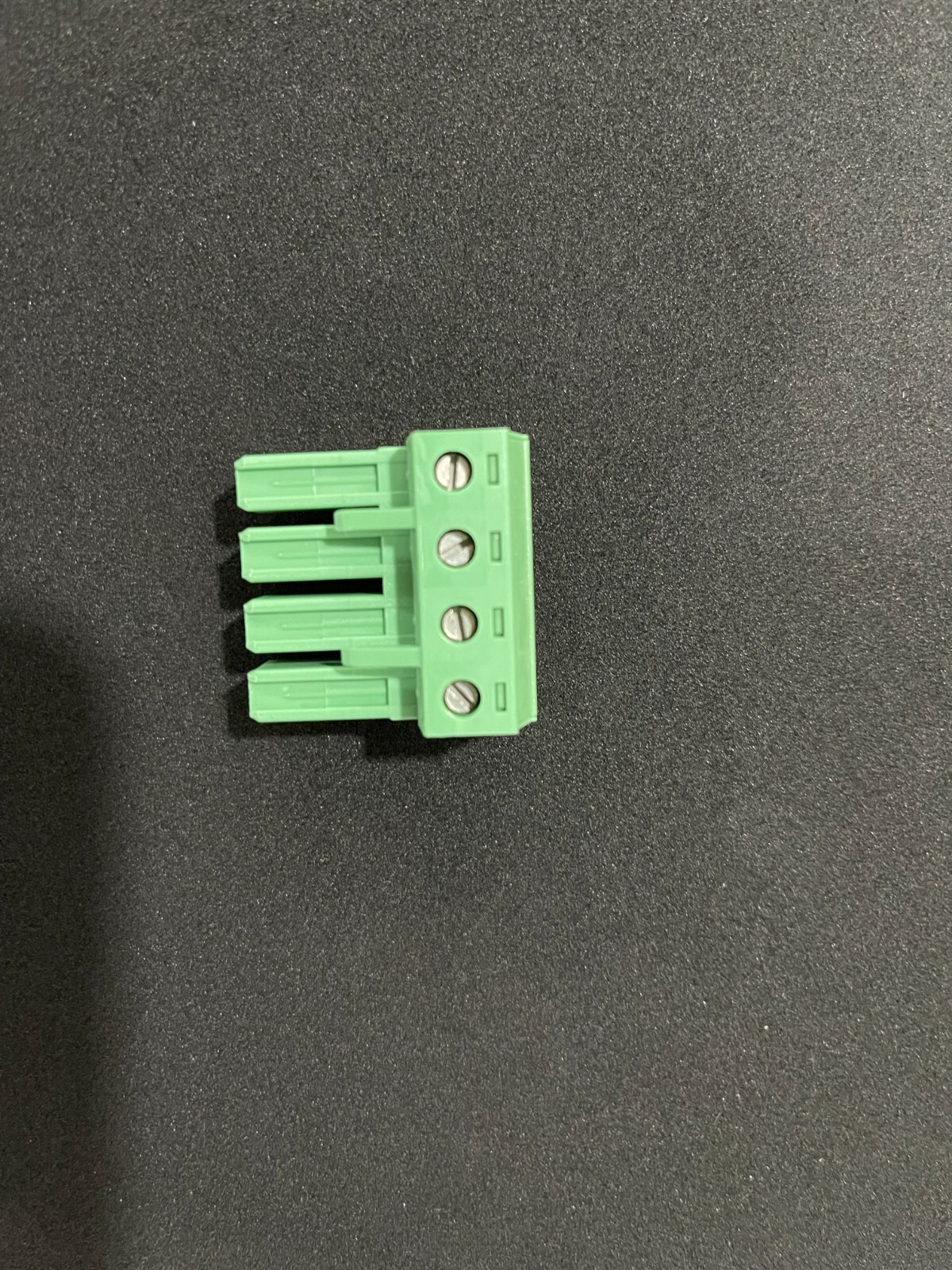 1804920 4 POS TERMINAL BLOCK PLUG STR 7.62mm RA CABLE MOUNT PHOENIX  (LOT OF 1)