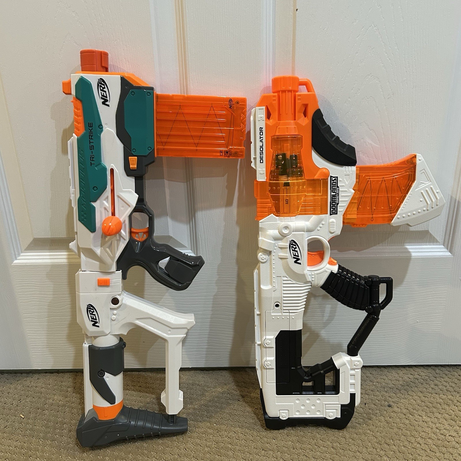 Nerf Modulus Tri-Strike + Doomlands Desolator Bundle w/ Mags - Tested