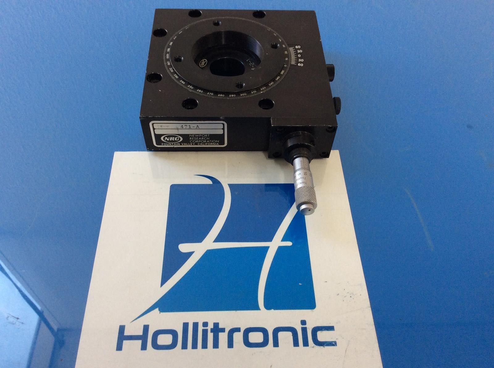 NEWPORT RESEARCH CORP NRC ROTARY POSITIONER PLATFORM STAGE 471-A